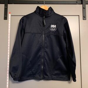 USA Olympic Committee Navy Blue Full Zip USA Olympic Ring Jacket Women’s Size M